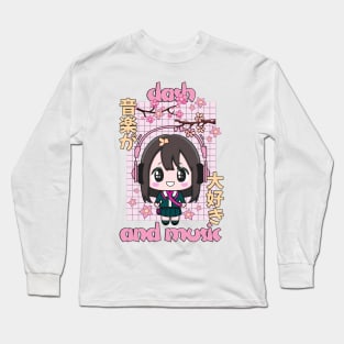 clash anime and music Long Sleeve T-Shirt